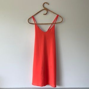 Orange Shift Sundress